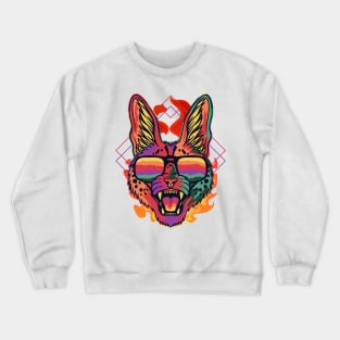 Serval Cat Head Crewneck Sweatshirt